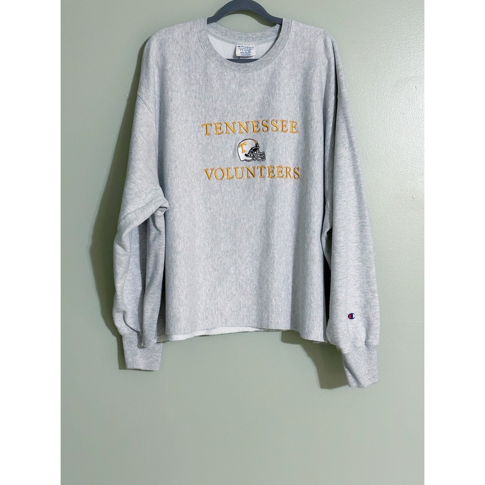 Champion Reverse Weave University of Tennessee Cropped Sweatshirt Size 3XL